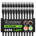 Cat 6 Ethernet Cable 1.5ft Flat Internet Network Cables by CableGeeker