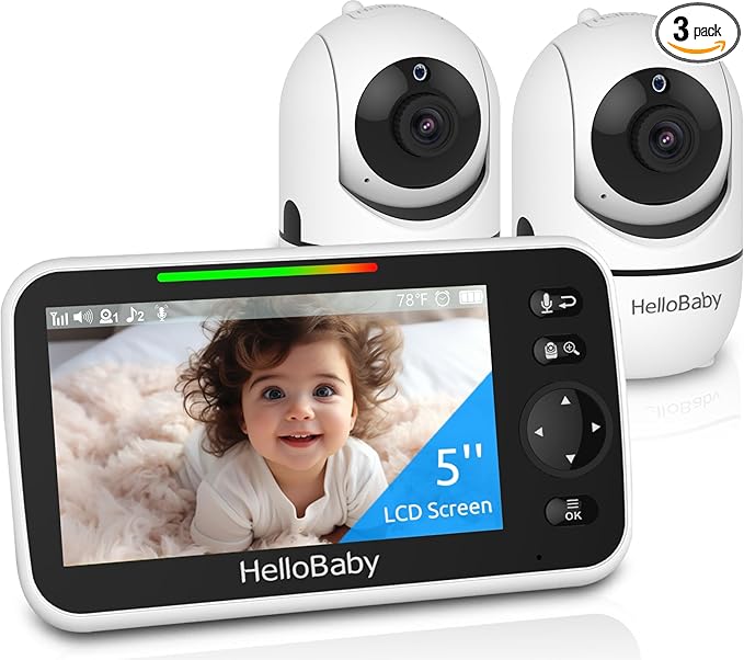 HelloBaby Upgrade 5’’ Baby Monitor by HelloBaby