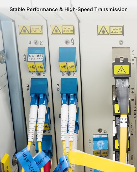 6 Pack OS2 Fiber Patch Cable LC to LC 4m, Individually Tested, LSZH Single Mode - Image 5