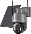 Techage 4G LTE Cellular Solar Security Camera Wireless Outdoor, 2.5K NO WiFi by Techage