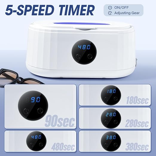 Ultrasonic Jewelry Cleaner, 49Khz Ultrasonic Cleaner Machine - Image 4