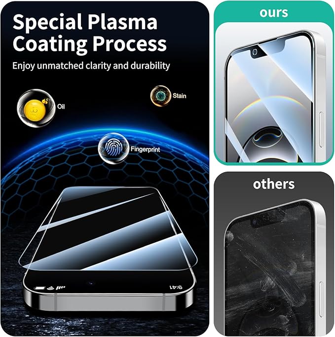 3+3+1-Pack, Screen Protector and Camera Lens Protector - Image 6