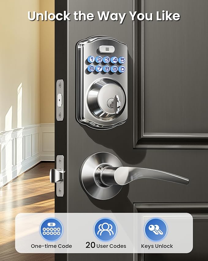 Veise Keyless Entry Door Lock - Image 2
