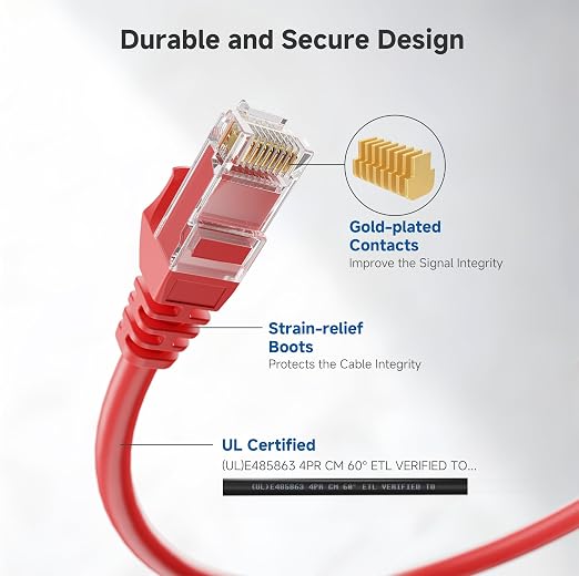 Cable Matters 10Gbps Snagless Short Cat 6 Ethernet Cable - 3ft - Image 4