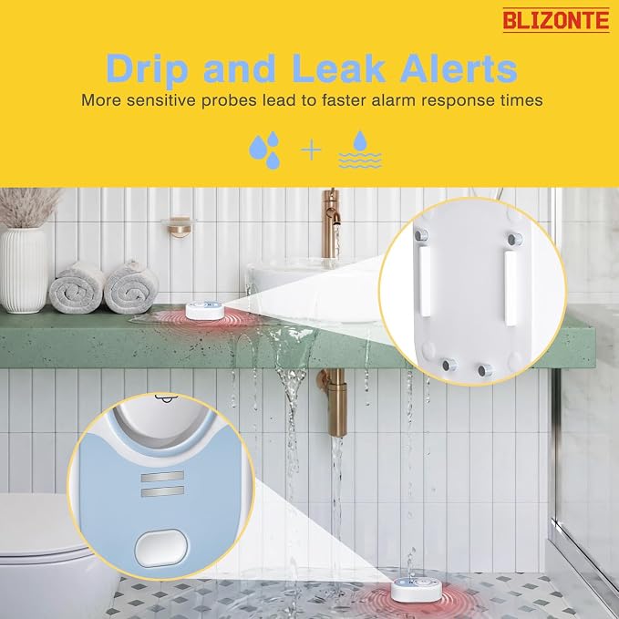Water Leak Detector 8 Pack, 5-Year Battery Life, Water Alarm - Image 5