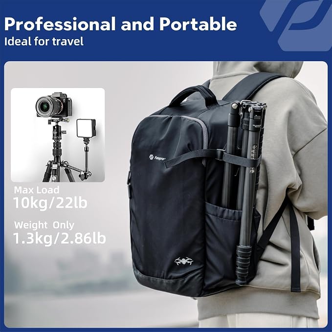 Fotopro 73" Carbon Fiber Tripod - Image 2