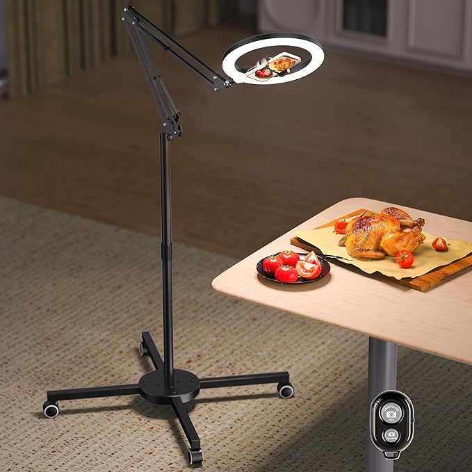 Ring Light Tripod for iPhone Overhead Camera Mount, LUXSURE Ring Light by LUXSURE