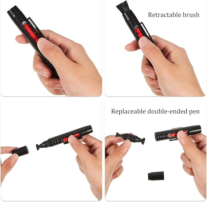3 Pieces Multifunction Lens Cleaning Pen Brush Lens Brush - Image 3