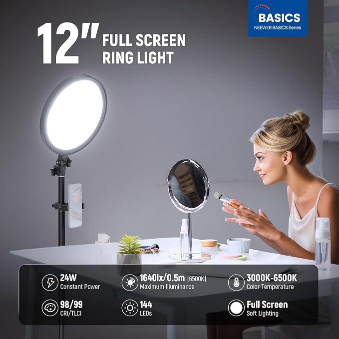 NEEWER Basics 12" 24W Large Ring Light - Image 4