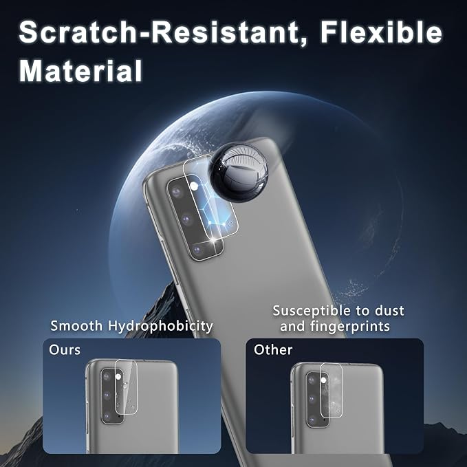 2+2 Pack for Samsung Galaxy S20 Screen Protector and Camera Protectors - Image 5