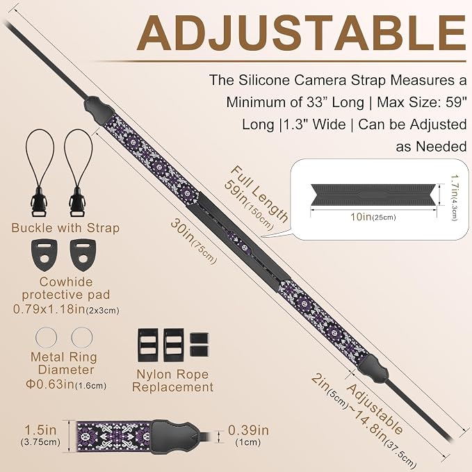 FIEIL Neck Strap Silicone Camera Straps - Image 4