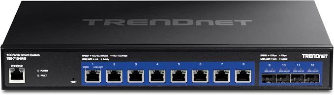 TRENDnet 12-Port 10G Web Smart Switch, TEG-7124WS, 8 x 10G RJ-45 Ports - Image 11