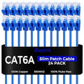 Rapink Patch Cables Cat6a 7ft Slim, Cat6a Ethernet Patch Cable 10G Support by Rapink