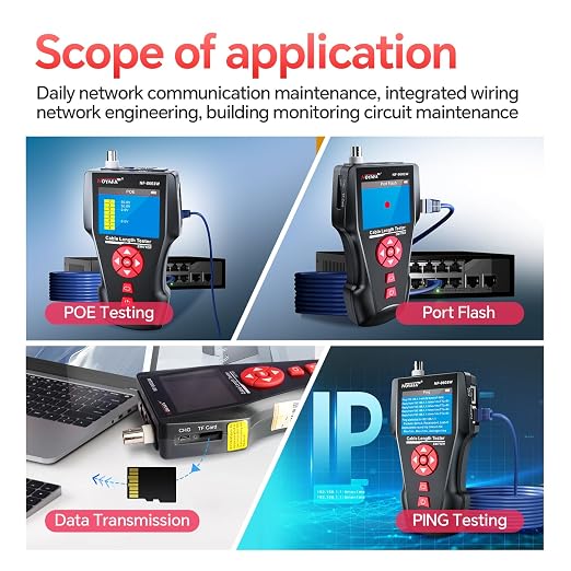 NOYAFA NF-8601W Network Cable Tester, LAN Ethernet Cable Tester RJ45 UTP STP - Image 7