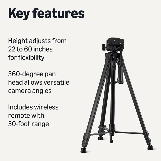 Amazon Basics 60" Lightweight Tripod - Image 2