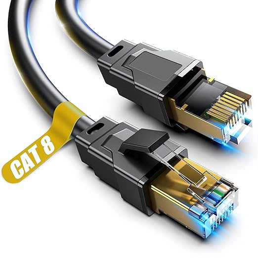 Vabogu Cat 8 Ethernet Cable 40FT, Heavy Duty 26AWG High Speed 40Gbps 2000MHz by VABOGU