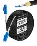 70M Uniboot LC to LC Single Mode Fiber Patch Cable，OS2 Outdoor Armored Fiber by VANDESAIL