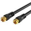 Cables Direct Online Pack of 5 x Coaxial Cables 100FT Black Coax RG6 Male F by CablesDirect