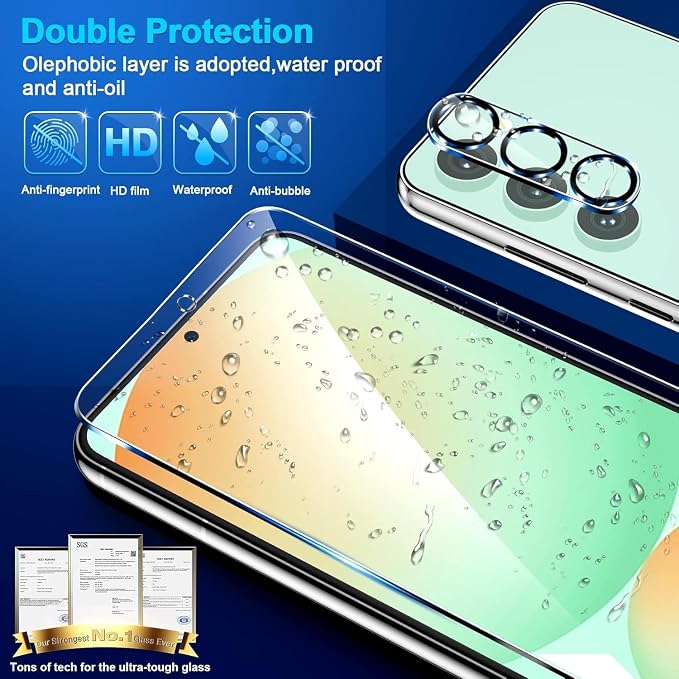 firtstnow 3 Pack for Samsung Galaxy S24 FE Screen Protector Tempered Glass + 3 - Image 6
