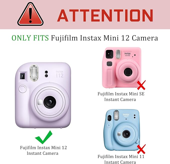 Fintie Protective Case for Fujifilm Instax Mini 12 Instant Camera - Image 2