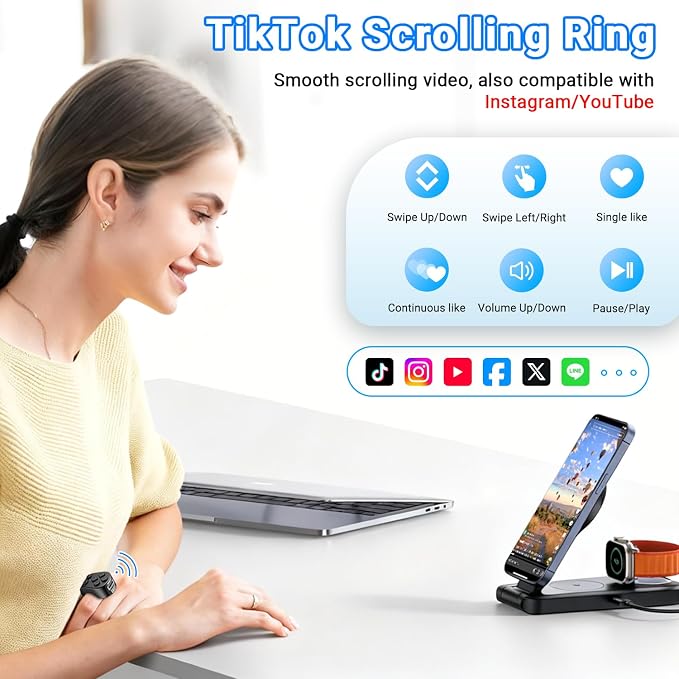 TikTok Scrolling Ring Remote Control, Page Turner - Image 2