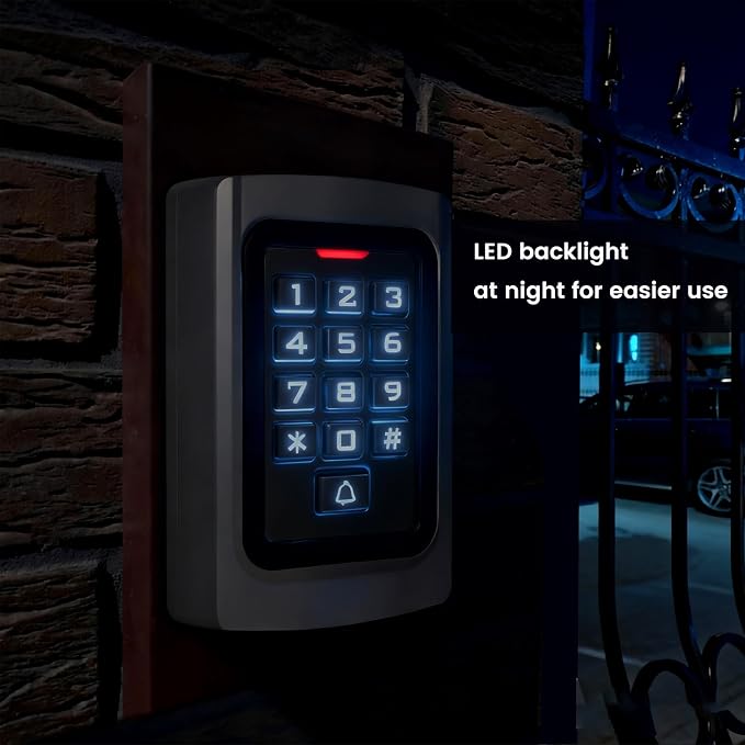 WiFi Access Control Keypad, 12V DC Wireless WiFi TUYA Door Keypad, PIN Code & - Image 8