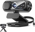 1080P HD Webcam with Rotatable Tripod and Mic, Noise Cancellation, Privacy Cover by Shcngqio