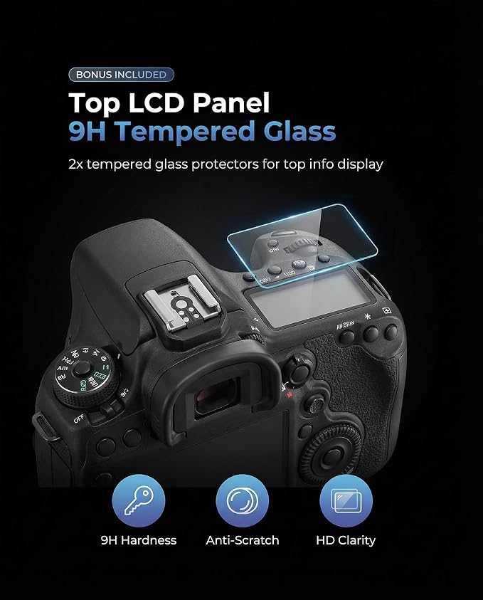 iDaPro Top Glass Screen Protector, Tempered Glass, 9H Hardness, Anti-Scrach - Image 2