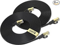 BUSOHE Cat 8 Ethernet Cable 15 FT 2-Pack, 40Gbps 2000MHz Cat8 High Speed Flat by BUSOHE