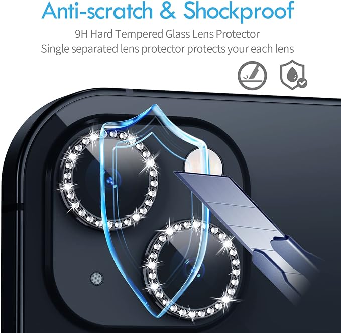Bling Diamond Individual Camera Lens Protector - Image 3