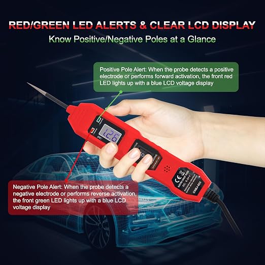 Power Circuit Probe Tester, 6V-24V DC Automotive Car Electric Fuse & Voltage - Image 6
