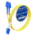 SpeedyCables- 2M/7ft OS2 LC to SC Fiber Patch Cable, 1G/10G 9/125um Single Mode by SpeedyCables