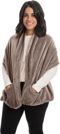 Mintra Home Wearable Microfiber Shawl – Soft and Warm Fleece Wrap by Mintra
