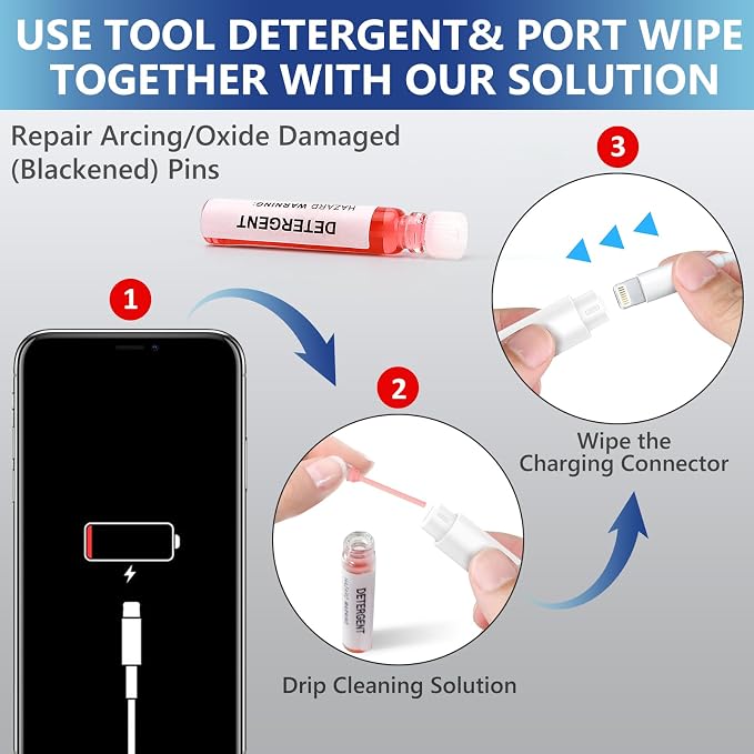iPhone Cleaning Kit iPhone Cleaner, Phone Charging Port Cleaning, Cell Phone - Image 6