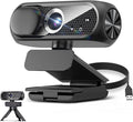 2K Webcam with Rotatable Tripod and Mic, Noise Cancellation, Privacy Cover by Shcngqio