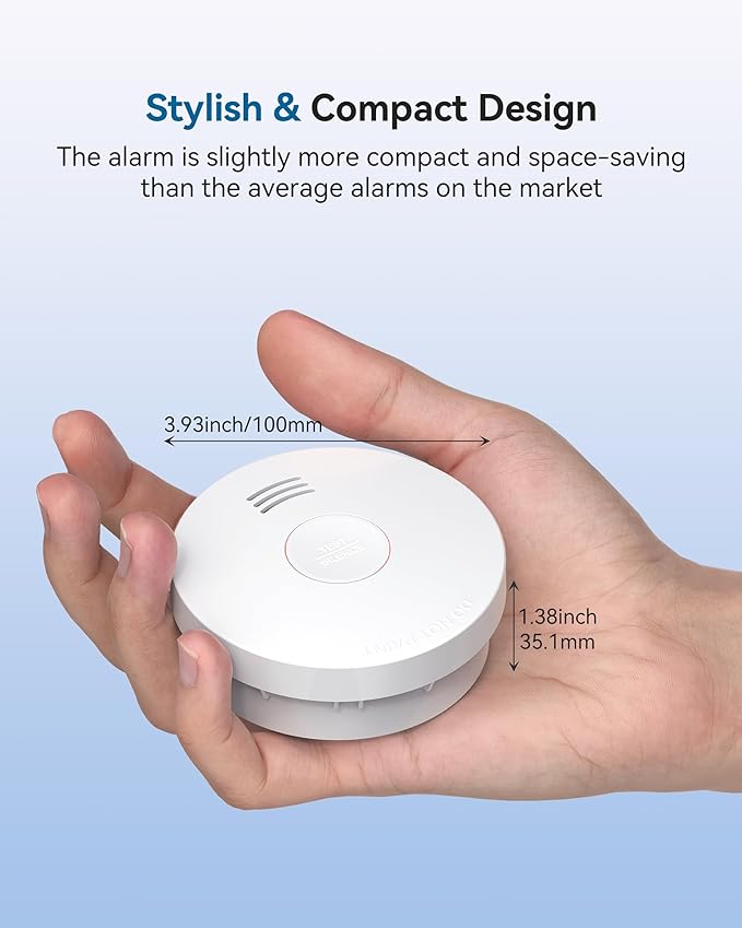 SITERWELL Smoke Detector, Smoke Detector 10 Year Battery - Image 6