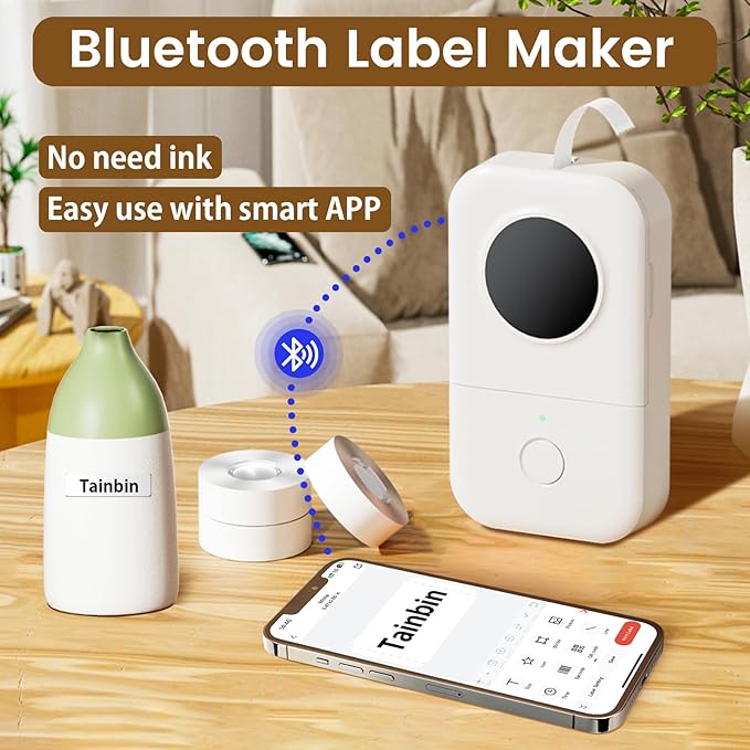 Phomemo Label Maker, D30 Bluetooth Mini Label Maker Machine, Small Portable - Image 3