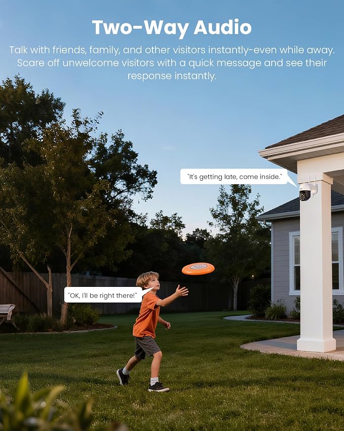 Hiseeu 4K Security Cameras Wireless Outdoor, 8MP 4-Cam Kit, 5G & 2.4G WiFi - Image 6