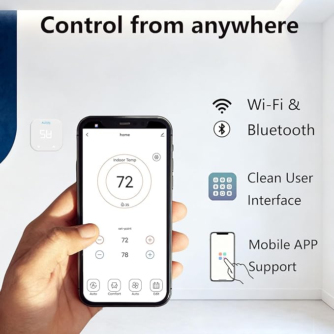 Smart Thermostat for House, Enhanced Programmable WiFi Thermostat, Saving - Image 5