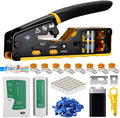 RJ45 Pass Through Crimp Tool Kit, 3-in-1 Ethernet Crimper by DaGodtech