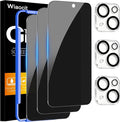 Wiaocit 3 Pack Tempered Glass Privacy Screen Protector by Wiaocit