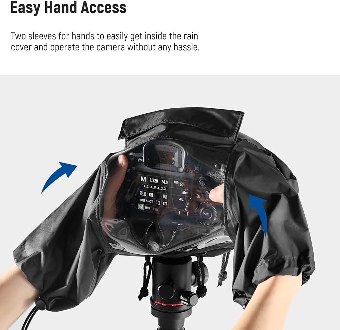 NEEWER Camera Rain Cover, Small Size Durable Nylon Raincoat Compatible - Image 4