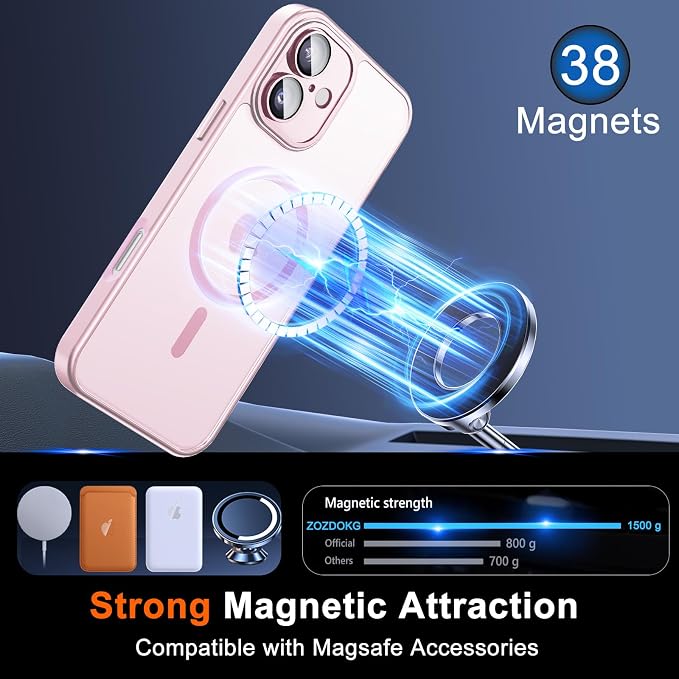for iPhone 16 Plus Case with Privacy Screen Protector and Camera Protection - Image 3
