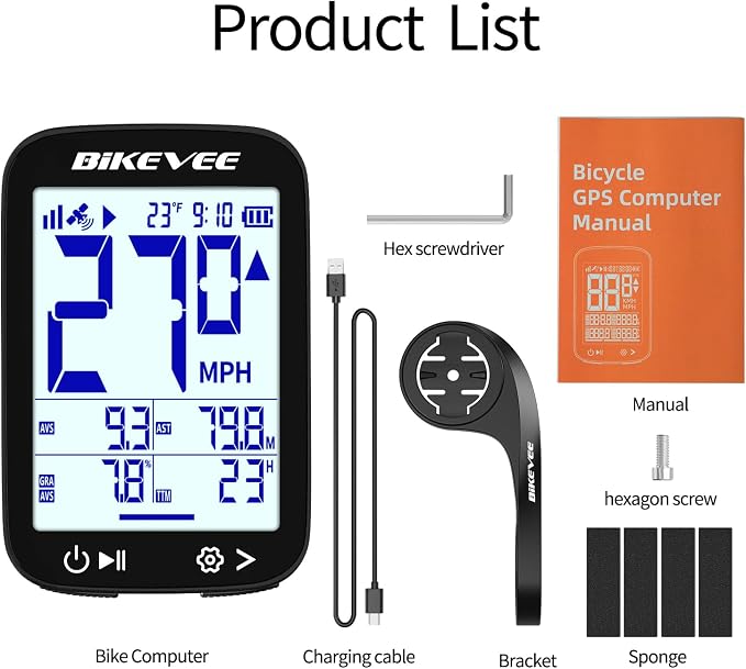GPS Bike Computer Wireless Cycling Computer - Image 8