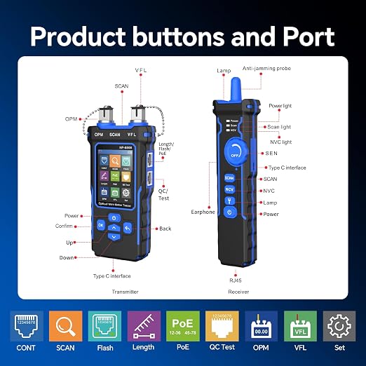 NOYAFA NF-8508 Network Cable Tester Kit - Image 7