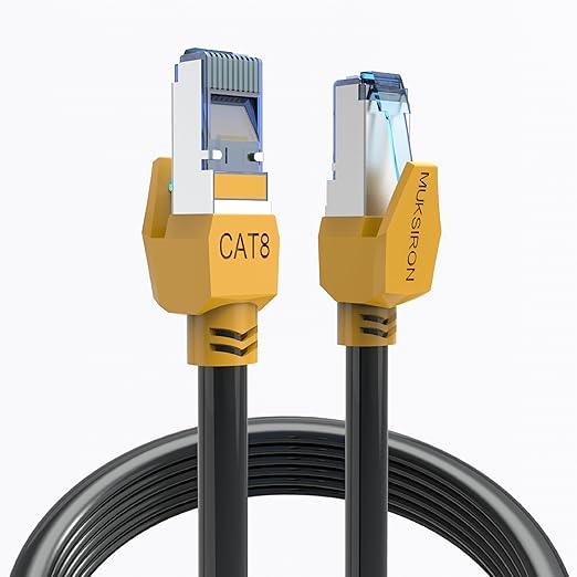 Cat 8 Ethernet Cable 75 ft, 40Gbps High Speed Gaming Network Cable 2000MHz by MUKSIRON