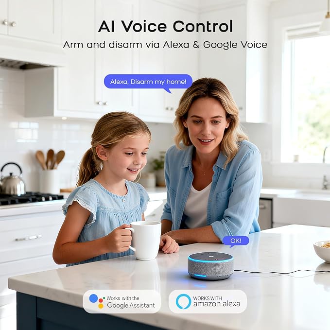 21Piece Wireless Home Security Systems, WiFi+4G App Control withReal-Time Alert - Image 4