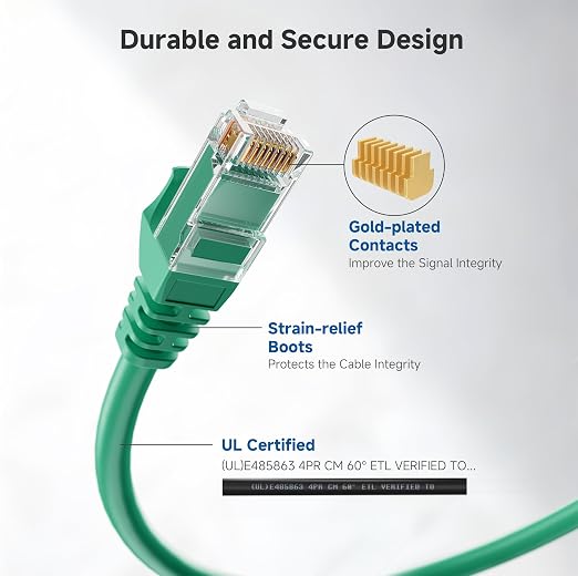 Cable Matters 10Gbps Snagless Cat 6 Ethernet Cable - 10ft - Image 4