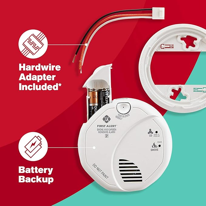 FIRST ALERT BRK SC7010B-3 Hardwired Smoke and Carbon Monoxide Detector - Image 5