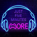 Gaming Neon Sign, Large Bright and Dimmable Colored LED Headset Gamer Neon by ReyeeInc